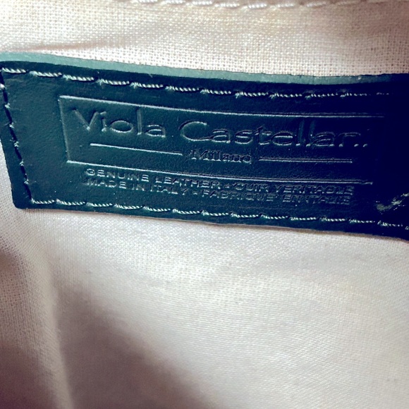 VIOLA CASTELLANI ITALIAN LEATHER SHOULDER/CROSSBODY BAG FOREST GREEN - Picture 2 of 7